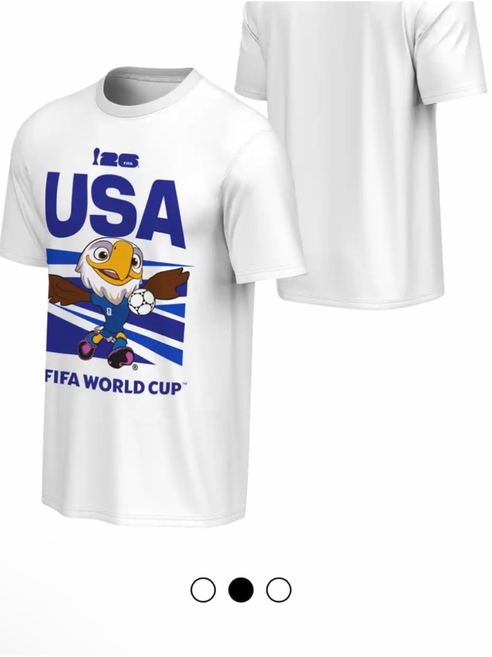 USA FIFA World Cup White Kids Graphic Tee
